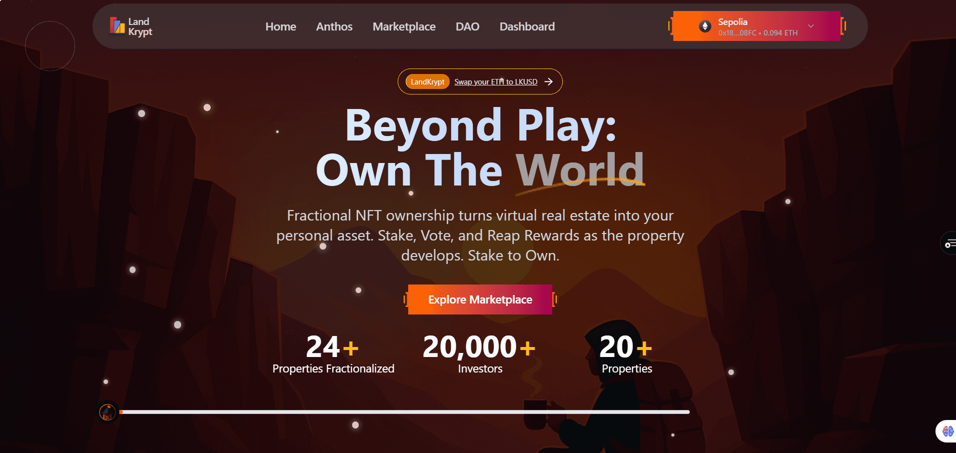 Landkrypt Dapps